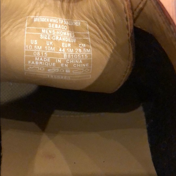Sebago wingtip shoes - brown - size 10.5 D - Picture 7 of 8